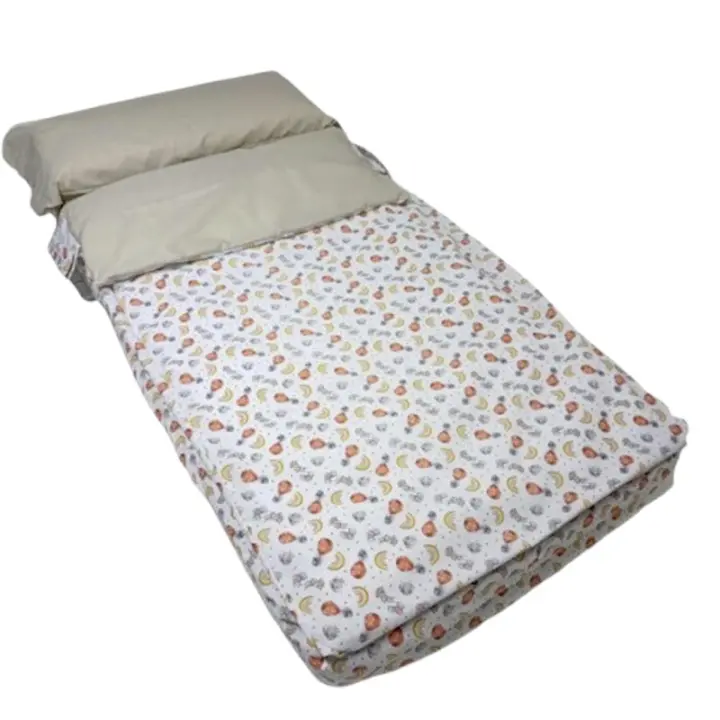 ROYAL Saco Nórdico Conejitos Arcoiris Cama 90 Con Cremallera y Fuelle Sin Relleno. Ideal para no destaparse al dormir, muy fácil de hacer la cama - 1