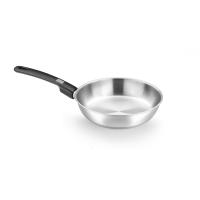 MONIX Elite - Sartén Acero Inoxidable 18/10, De 20 a 28 cm, Sin Antiadherente. Fondo Difusor Aluminio, Mango Baquelita, Apta Inducción - details 0