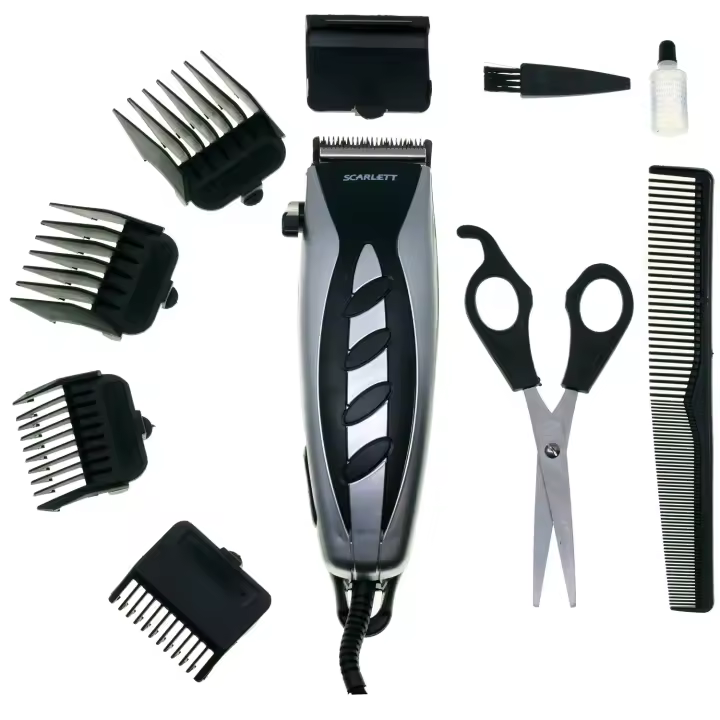 BVC Cortapelo Scarlett SC-1264 con 4 Peines y Accesorios de Corte de Acero Inoxidable - 1