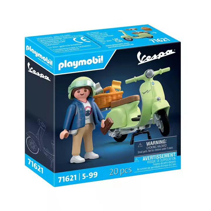 PLAYMOBIL VESPA - 1969 VESPA 150 SPRINT VELOCE, VERDE CLARO, 71621, TIENDA CON LICENCIA OFICIAL - 1