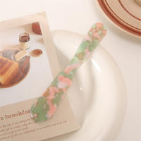 Cuchara De Postre Retro De Acrílico De Grado Alimenticio Con Patrón De Mármol Cortador De Queso Y Mermelada Para Helado Y Pasteles - details 13