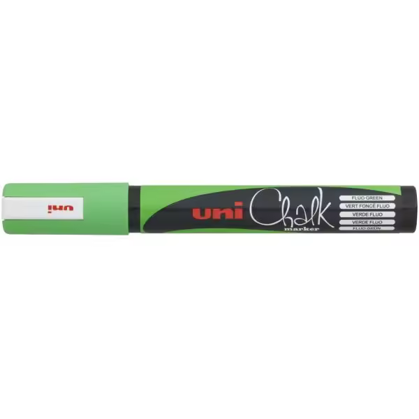 PWE-5M VERDE FLUOR - MARCADOR CHALK TIZA LIQUIDA UNIBALL VERDE FLUOR - 1