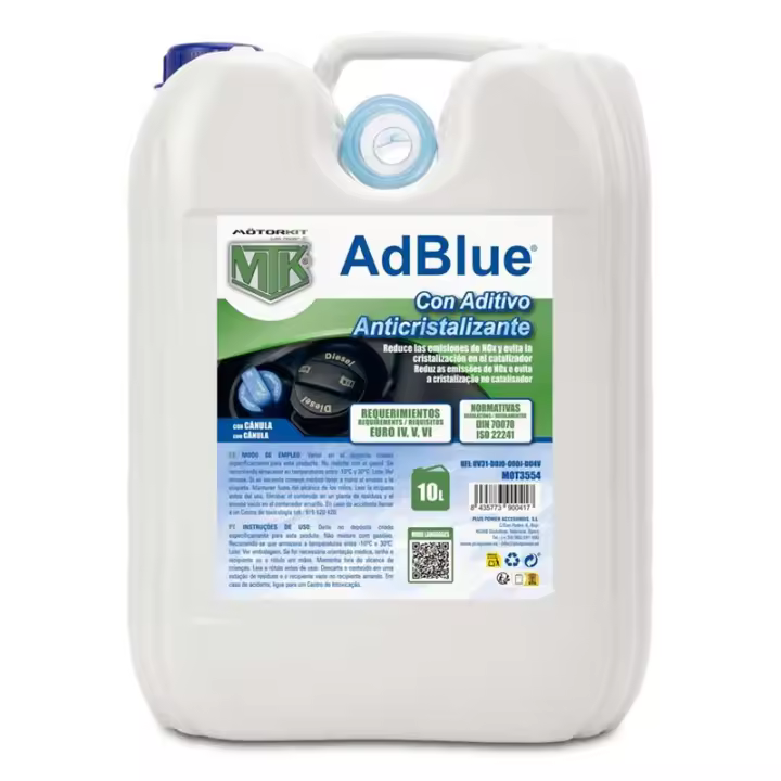 Adblue Motorkit 10L con aditivo Anticristalizante. Incluye cánula. - 1