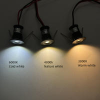 Mini LED 12V Luz De Punto Revestida De Aluminio 1W Dimmer Para Techo Sala De Estar Fiesta KTV DJ DIY Escaleras Luz De Punto En Blanco Negro - details 7