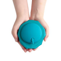 Cojín De Cuello Verde Plegable En Forma De U Para Viaje Inflable Automático Cojín De Anillo Para Avión Y Cama Almohada De Poliéster Y Algodón - details 3