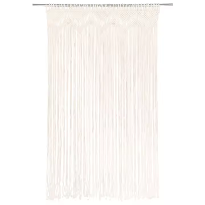 Cortina de macramé algodón 140x240 cm - 1