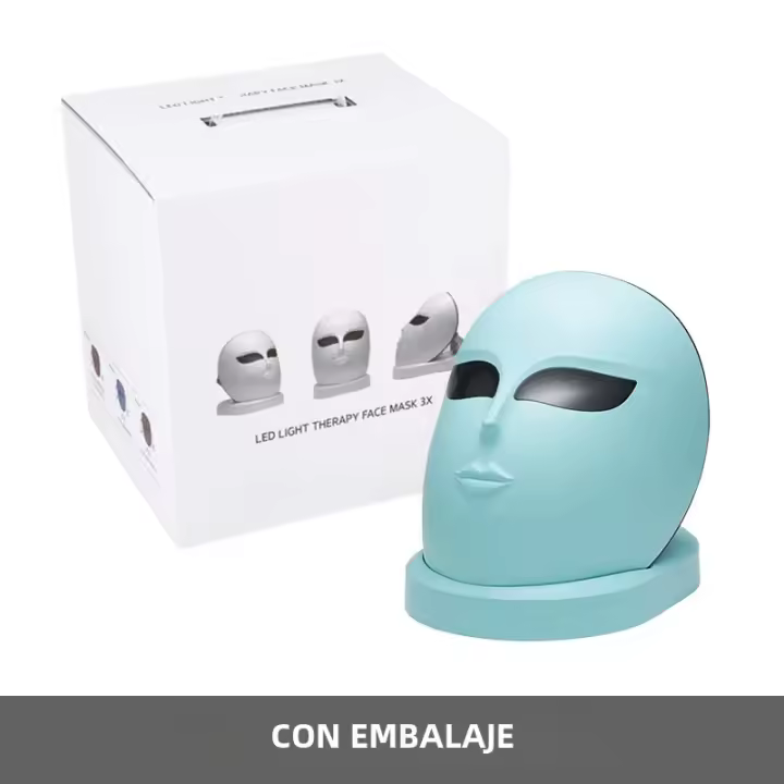 Máscara Facial LED Para El Rostro Terapia De Láser Para Eliminación De Arrugas Blanqueamiento Rejuvenecimiento Anti-Acné Sin Cable - 1