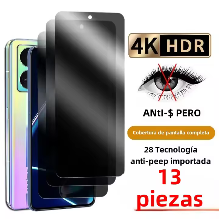 Protector De Pantalla De Vidrio Templado Para Huawei Honor Play4C 40s8A pro Prime 10 20 30 Lite X5 plus X5 X8A 5G Anti-Spy 1-3Pcs - 1