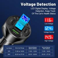Cargador De Coche 66W USB PD Con 2 Puertos USB Y 2 PD Cargador Rápido 3.0 Para iPhone Xiaomi Samsung Adaptador De Carga Rapida - details 1