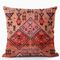Cubierta De Cojín Cuadrada De Lino Personalizable Estilo Bohemio Turco Para Sofá Y Cintura Suministros Del Hogar 100% Algodón Ecológico - details 6