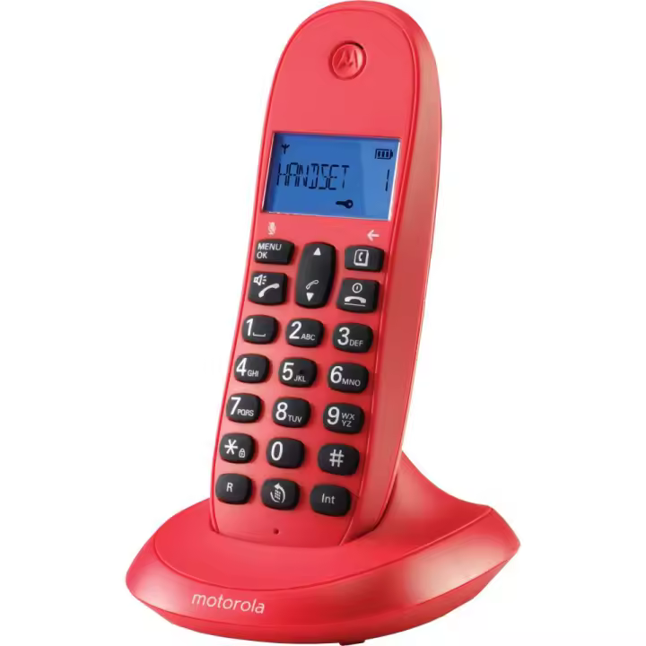 Teléfono Fijo Inalámbrico Motorola C1001CB+ Blanco con Bloque de Llamadas y Modo No Molestar - 1