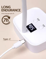 Lámpara De Secado De Uñas LED UV Mini Recargable 27W Luz Para Gel Uñas Secadora Portátil Sin Cable Con Rotación 360° Curing De Pólipos - details 6