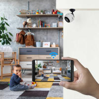 Cámara Mini WiFi HD 1080p Con Visión Nocturna Cámara De Seguridad Recargable Por USB Control Remoto Para Bebés Y Mascotas - details 1