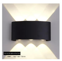 Lámpara De Pared LED Moderna Para Interior Y Exterior Luz Blanca Versátil Para Sala De Estar Corredor Dormitorio Decoración - details 22