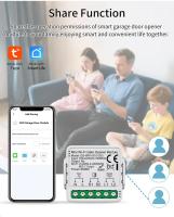 Interruptor Inteligente Para Puerta De Garage Tuya WiFi Zigbee Módulo De Apertura De Puerta Mini 100-240V Control Por App Y Alexa - details 3