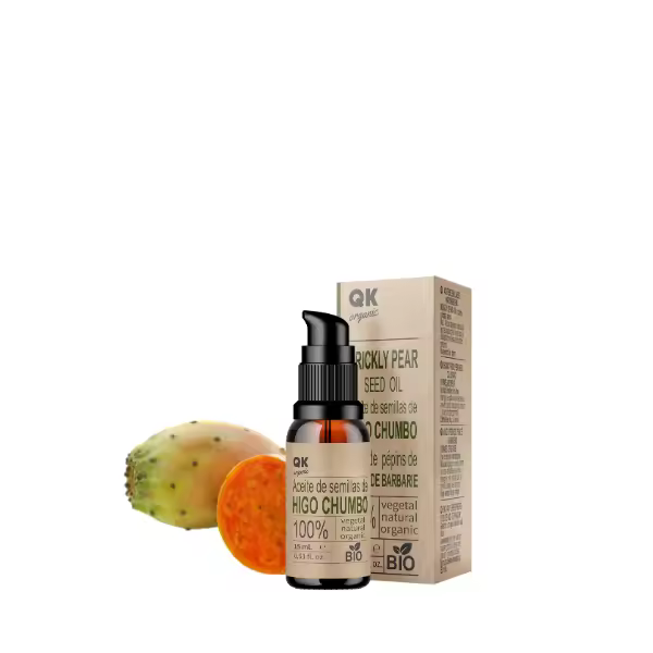 ACEITE DE SEMILLAS DE HIGO CHUMBO 15 ml - 100% Puro y Natural - Prensado en frio - Hidrata y Rejuvenece la piel - Repara el cabello - Botella de vidrio - 1