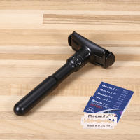 Afeitadora De Seguridad Mingshi Metal Ajustable Para Viajes Doble Lámina Clásica Para Hombres Cabello Negro Peluca Con 5 Hojas - details 0
