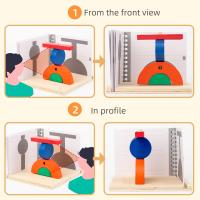 Bloques De Construcción De Madera Con Proyección 3D Para Niños Mejora El Pensamiento Espacial Tridimensional Juguete Educativo Para Bebés Y Niños De 3-6 Años - details 4