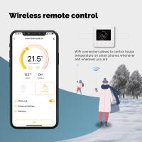 Termostato WiFi Tuya Controlador De Temperatura De Habitación Compatible Con Alexa Y Google Home Para Calefacción De Suelo Eléctrica Y Agua Calentador De Gas - details 2