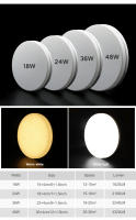 Lámpara De Techo LED Cuadrada Para Iluminación Del Dormitorio Luz Neutra Fría Y Cálida 48W 36W 24W 18W Lámpara De Techo Moderna Para Sala De Estar - details 11