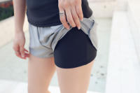 Traje De Baño Deportivo Para Mujer Dos Piezas Con Fondo De Pies Cortos Y Chaleco Protector Solar Y Anti-UV Para Spas Y Natación - details 17