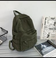 Mochila De Lona Para Mujer Gran Capacidad Estilo Vintage Para Estudiantes De Colegio Y Viajes Mochila Casual Para Damas - details 17