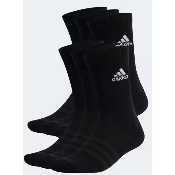 Adidas - Calcetines Adidas Sportswear Crew Cushioned (6 Pares) - Negro - 1