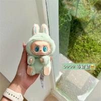 Figura de Anime Labubu Llavero de Muñeco de Pelo de Franela Regalo de Cumpleaños Ideal para Edades 14+ Juguete de Animación - details 5
