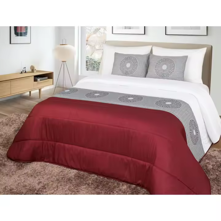 Colcha decorativa, con dos cojines relleno incluido,edredones cama edredon bouti calidad superior,Cómodo y duradero vale para Cama135/150cm Tamaño 240x260cm - 1