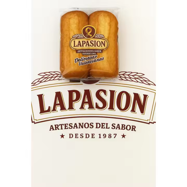 Magdalena Larga Valenciana “La Pasión” 2 kg – Pack 33 × 2 magdalenas artesanas, envueltas individualmente . – Sabor casero, esponjosas y frescas, ideales para desayuno y merienda en Miravia - 1
