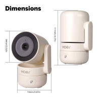 Cámara De Seguridad Inteligente MOESTuya WiFi Interior Con Visión Nocturna Infrarroja Y Detección De Movimiento Y Sonido Monitor Panorámico De Patrulla HD 4MP - details 14