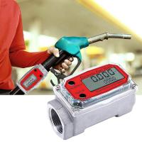 1 pulgadas digital turbina caudalímetro digital LCD con NPT Contador combustible caudalímetro para medir - details 3