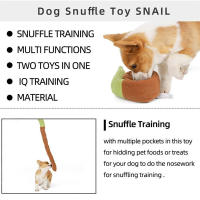 Juguetes Para Perros De Peluche Con Sonido Squeak Snail Interactivos Para Masticar Y Buscar Alimento Juguetes Inteligentes Para Perros - details 4