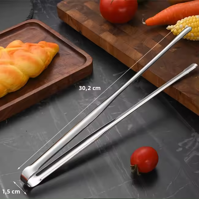 Pinzas De Asado De Acero Inoxidable Para Cocinar Y BBQ Antideslizantes Utensilios De Cocina Accesorios Para Fiesta - 1