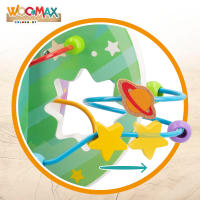 WOOMAX Laberinto cuentas de madera planetas - details 1