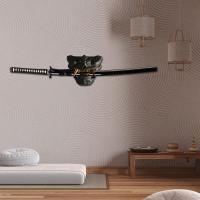 Soporte De Katana Elegante Y Detallado Para Colección Y Exhibición Ideal Para Tienda Sala De Estar Comedor Estilo Japonés Material De Resina - details 11