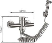Sola Manija Grifo de Cocina montado en la comparación con Ducha de mano, Con Pistola de pulverización, fregadero de Cocina, Grifo de Maple inoxidable, Agua Caliente/fría, bañera de Lavadería, Rotatab - details 3
