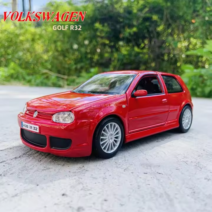 Modelo De Coche De Colección Maisto 1:25 Volkswagen Golf R32 Metálico Simulación De Automóvil Para Decoración Y Juguetes Regalo Para Adultos Y Niños - 1
