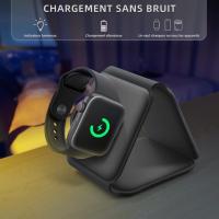 Cargador inalámbrico 3 en 1, Ajustable para iWatch Airpods Pro,iPhone y Samsung - details 3