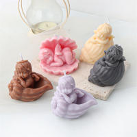 Nueva Molde De Aceite De Angel Scented Candle Silicona Ángel Alada Para Pasteles Y Chocolate Molde De Resina Hecha a Mano Para Hacer Barbijos - details 2