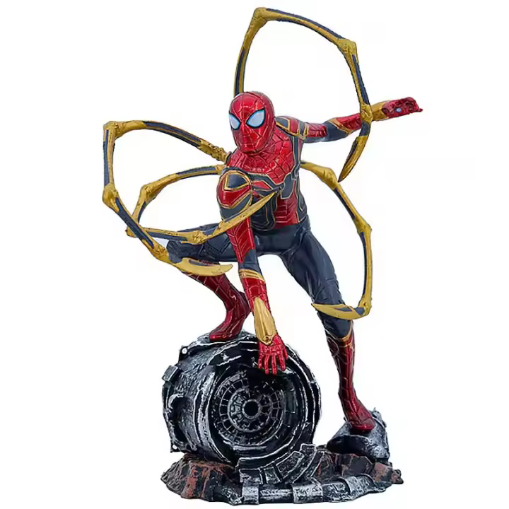 Figura De Acción Spider-Man 24cm Super Héroe Regalo De Navidad Para Niños Muñeca De Película Y Televisión PVC Edición Original - 1