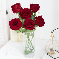 Rosa Artificial De Seda Largarama Para Decoración De Hogar Y Fiestas Regalo De Plantas Falsas Para Sala De Estar Y Boda - details 2