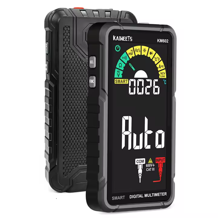 Multímetro Digital Inteligente KAIWEETS KM602, 6000 Cuentas, Medidor True-RMS, Batería Recargable de 1200mAh, Amplia Aplicación, Protección de Seguridad, Modo Inteligente - 1