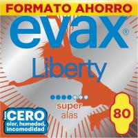 Compresas Evax Liberty Super Alas - 80 unidades - 8 Cajas de 10 Compresas Evax Liberty Super Alas - FORMATO AHORRO - details 0