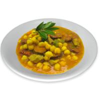 Marca Abricome - Cazuela potaje de garbanzos 380g, incluye cazuela de barro, platos listos para comer - details 2