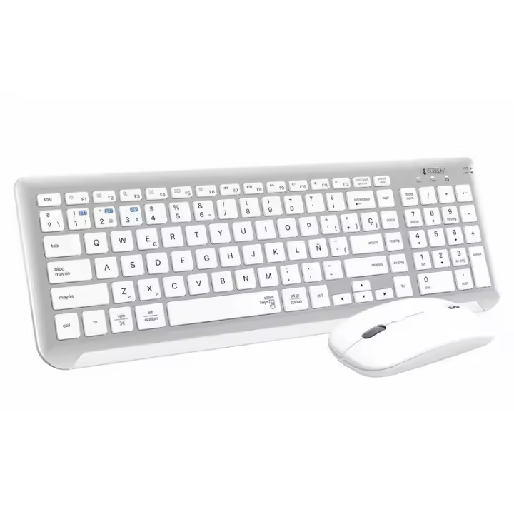 Subblim Prestige Combo Multidispositivo Teclado Inalámbrico   Ratón Plata/Blanco - 1