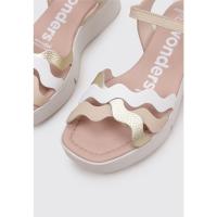 Wonders B-7943 Sandalias De Cuña Mujer Blanco - details 1