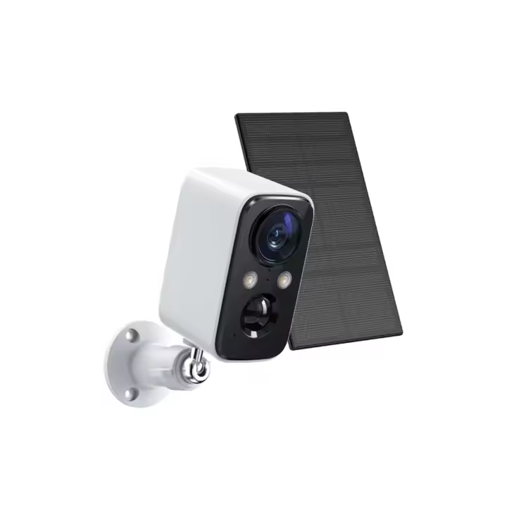Cámara de seguridad inalámbrica con panel solar, visión nocturna y detección de movimiento. Ideal para exteriores, resistente al agua y con control remoto desde tu móvil. Perfecta para vigilancia eficiente y ecológica las 24 horas. - 1