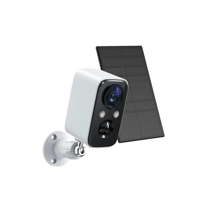 Cámara de seguridad inalámbrica con panel solar, visión nocturna y detección de movimiento. Ideal para exteriores, resistente al agua y con control remoto desde tu móvil. Perfecta para vigilancia eficiente y ecológica las 24 horas. - 1