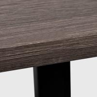 vidaXL Escritorio con 2 estantes gris y roble - details 4